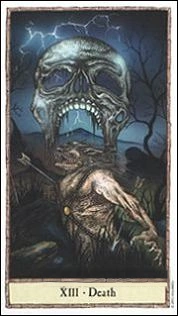 XIII - Death - Hobbit Tarot - Tarot Deck by Peter Pracownik & Terry Donaldson