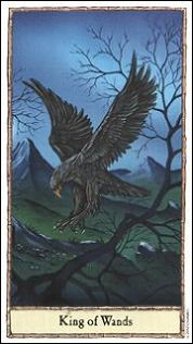 King of Wands - Hobbit Tarot - Tarot Deck by Peter Pracownik & Terry Donaldson