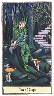Ten of Cups - Hobbit Tarot - Tarot Deck by Peter Pracownik & Terry Donaldson