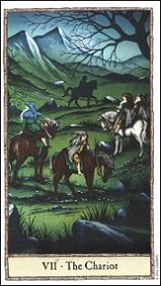 VII - The Chariot - Hobbit Tarot - Tarot Deck by Peter Pracownik & Terry Donaldson