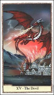XV - The Devil - Hobbit Tarot - Tarot Deck by Peter Pracownik & Terry Donaldson