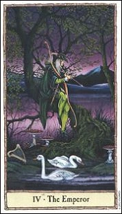 IV - The Emperor - Hobbit Tarot - Tarot Deck by Peter Pracownik & Terry Donaldson