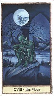 XVIII - The Moon - Hobbit Tarot - Tarot Deck by Peter Pracownik & Terry Donaldson