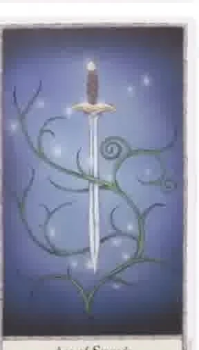 Hobbit Tarot Review (72 Hobbit Tarot Cards Revealed) 16 Ace of Swords card from the Hobbit Tarot deck gallery