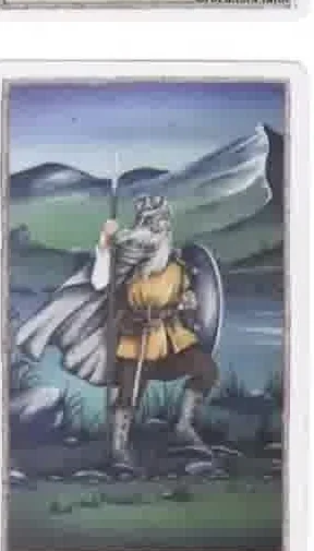 Hobbit Tarot Review (72 Hobbit Tarot Cards Revealed) 18 Knight of Swords card from the Hobbit Tarot deck gallery