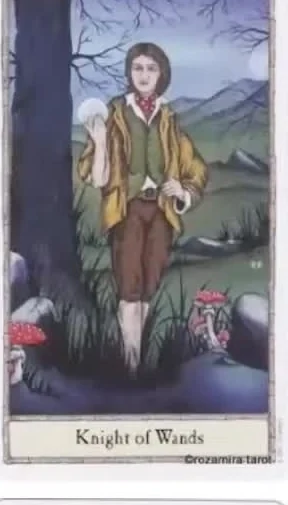 Hobbit Tarot Review (72 Hobbit Tarot Cards Revealed) 9 Knight of Wands card from the Hobbit Tarot deck gallery