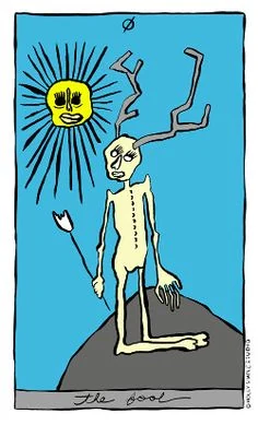 The Magician card from the Holly Simple Tarot deck