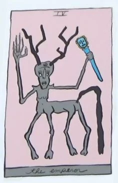 The Lovers card from the Holly Simple Tarot deck