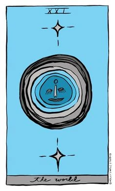 The World card from the Holly Simple Tarot deck