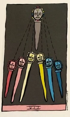 The Hermit card from the Holly Simple Tarot deck
