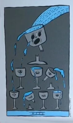 Seven of Cups card from the Holly Simple Tarot deck