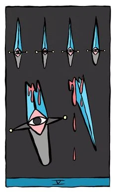 Holly Simple Tarot Card 49 card from the Holly Simple Tarot deck