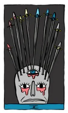 Holly Simple Tarot Review: 69 Card Gallery, Guide & FAQ 14 Nine of Swords Holly Simple Tarot
