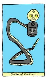 Holly Simple Tarot Card 58 card from the Holly Simple Tarot deck