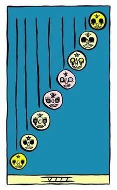 Holly Simple Tarot Review: 69 Card Gallery, Guide & FAQ 19 Eight of Pentacles Holly Simple Tarot