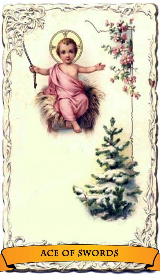 Ace of Swords from the Holy Card Tarot gallery