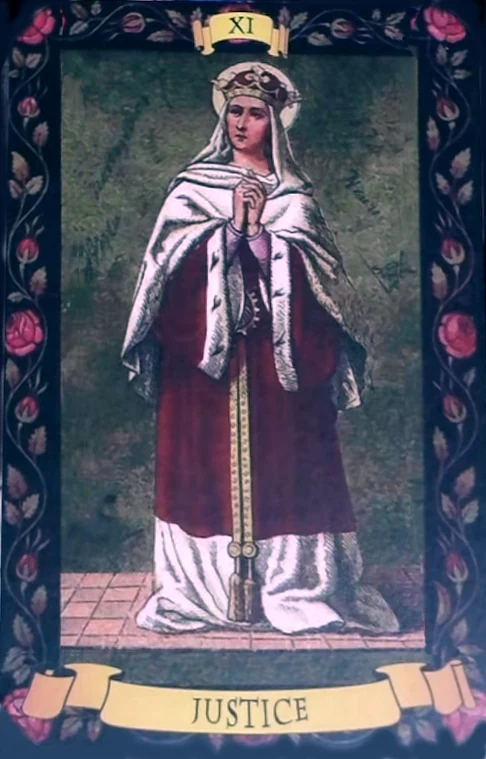 Justice from the Holy Card Tarot gallery