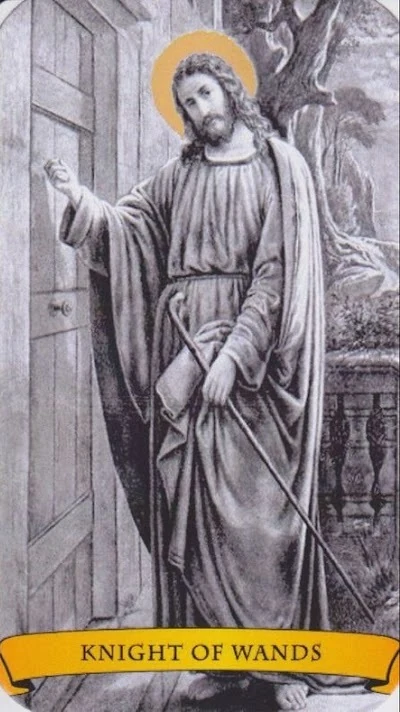 Knight of Wands from the Holy Card Tarot gallery