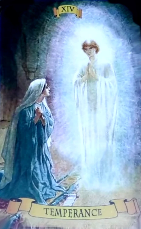 Temperance from the Holy Card Tarot gallery
