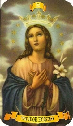 The High Priestess from the Holy Card Tarot gallery