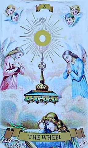 The Wheel from the Holy Card Tarot gallery
