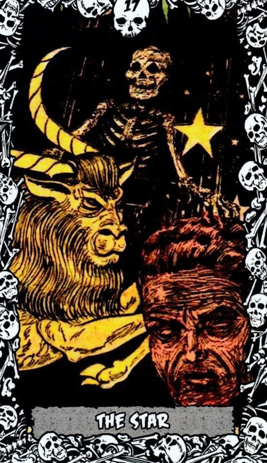 The Star card from the The Horror Comic Tarot deck
