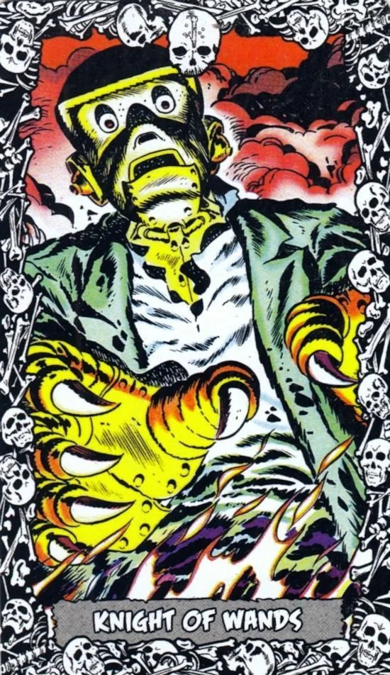 The Horror Comic Tarot Review 9 Knight of Wands from The Horror Comic Tarot review gallery