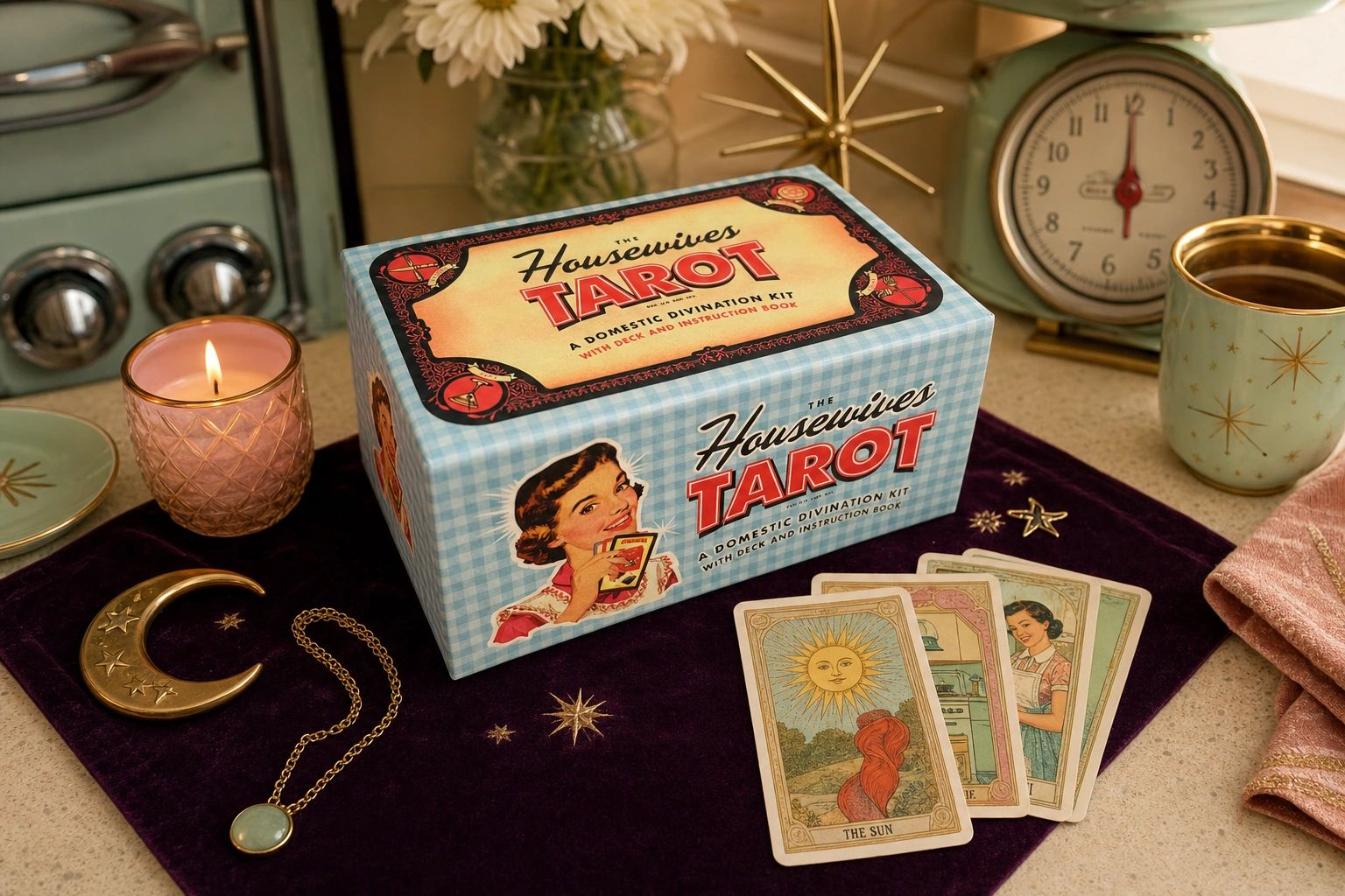 Housewives Tarot GPT Image 2 reference product render