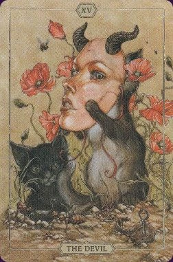 Hush Tarot Card 15 from the Hush Tarot recovered Pinterest gallery