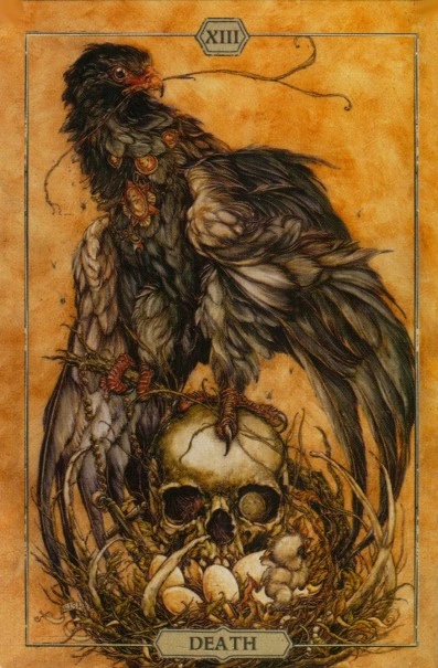 Death card from the Hush Tarot deck