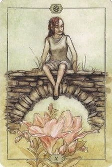Ten of Pentacles from the Hush Tarot deck