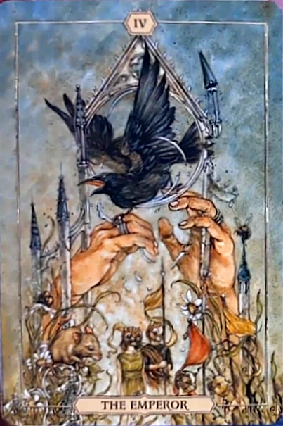 The Emperor from the Hush Tarot deck