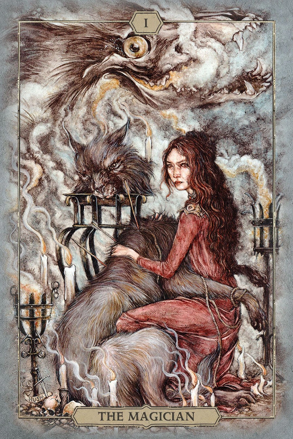 The Magician card from the Hush Tarot deck