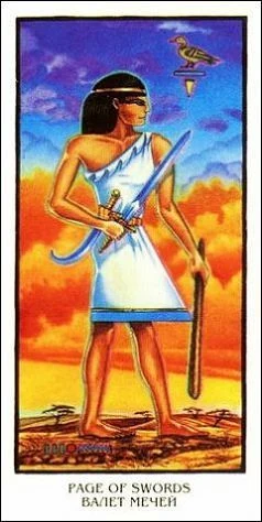Page of Swords - Ibis Tarot - Josef Machynka - Tarot Deck Card