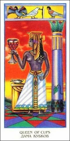 Queen of Cups - Ibis Tarot - Josef Machynka - Tarot Deck Card