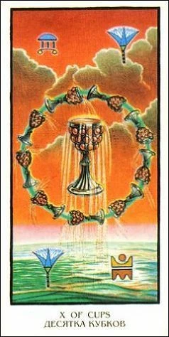 Ten of Cups - Ibis Tarot - Josef Machynka - Tarot Deck Card