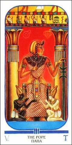 The Hierophant - Ibis Tarot - Josef Machynka - Tarot Deck Card