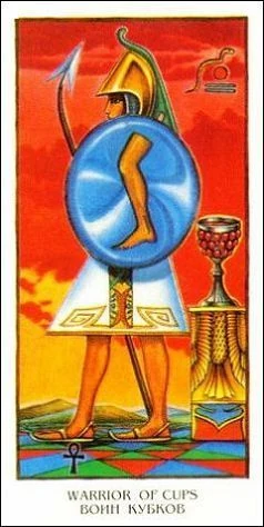 Warrior of Cups - Ibis Tarot - Josef Machynka - Tarot Deck Card