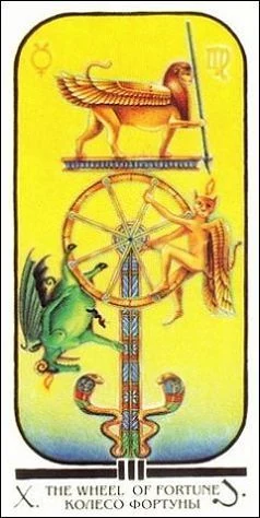 Wheel of Fortune - Ibis Tarot - Josef Machynka - Tarot Deck Card