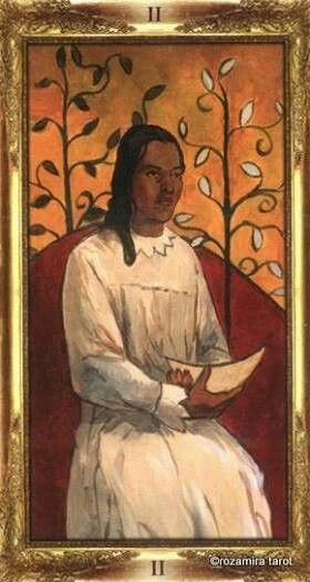The High Priestess - Impressionist Tarot - Tarot Deck by Corrine Kenner, Artwork by Arturo Picca