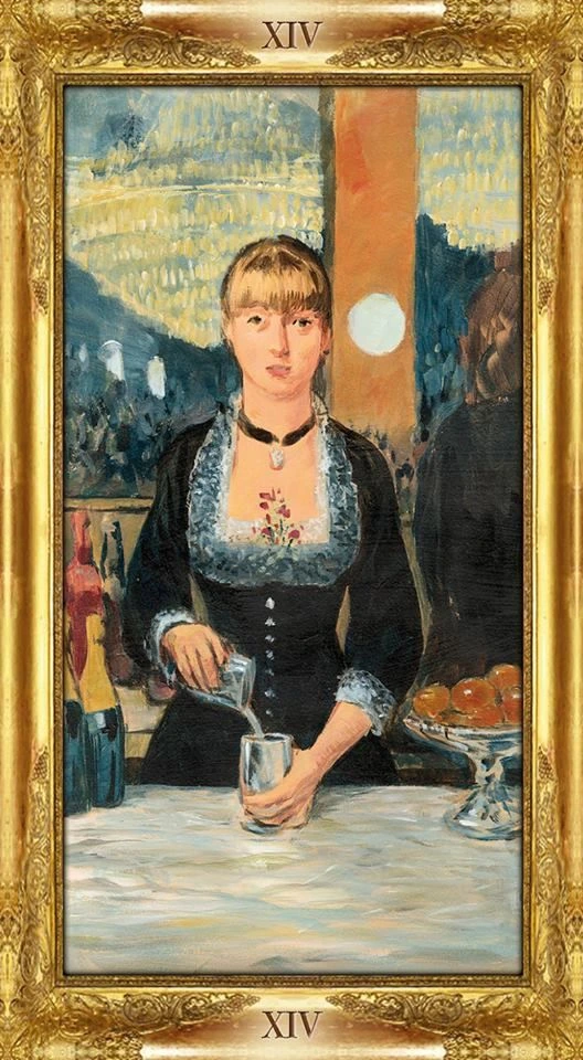 Temperance - Impressionist Tarot - Tarot Deck by Corrine Kenner, Artwork by Arturo Picca