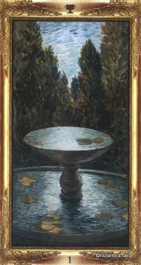 Ace of Cups - Impressionist Tarot - Tarot Deck by Corrine Kenner, Artwork by Arturo Picca