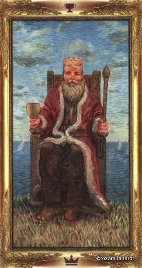 King of Cups - Impressionist Tarot - Tarot Deck by Corrine Kenner, Artwork by Arturo Picca
