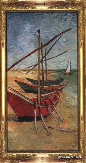 Five of Swords - Impressionist Tarot - Tarot Deck by Corrine Kenner, Artwork by Arturo Picca