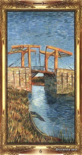 Six of Swords - Impressionist Tarot - Tarot Deck by Corrine Kenner, Artwork by Arturo Picca