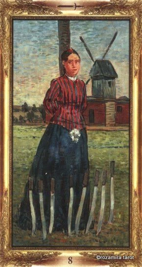Eight of Swords - Impressionist Tarot - Tarot Deck by Corrine Kenner, Artwork by Arturo Picca
