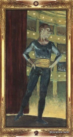 Page of Pentacles - Impressionist Tarot - Tarot Deck by Corrine Kenner, Artwork by Arturo Picca