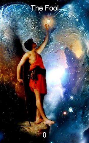 The Fool card from the Infinite Visions Tarot deck