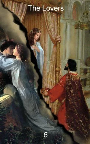The Lovers card from the Infinite Visions Tarot deck