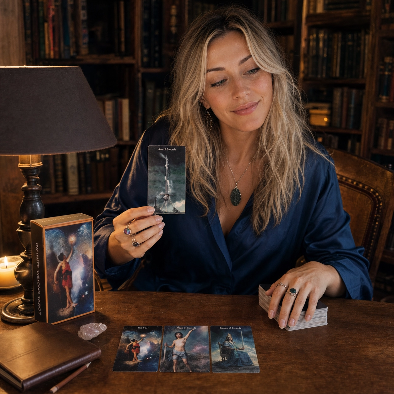 Aurica reading with the Infinite Visions Tarot deck